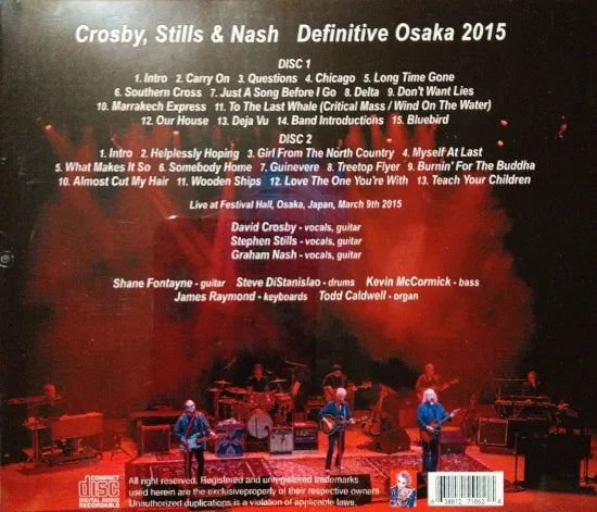 Crosby, Stills & Nash / DEFINITIVE OSAKA 2015 (2CDR)