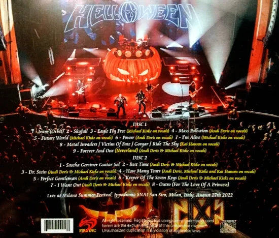 HELLOWEEN / Milano Summer Festival 2022 (2CDR)