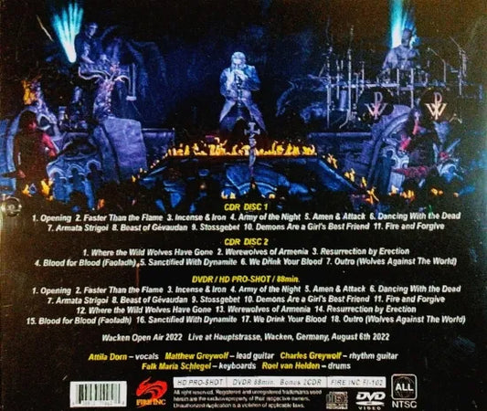 Powerwolf / Wacken Open Air 2022 STEREO SOUNDBOARD (2CDR+1DVDR)