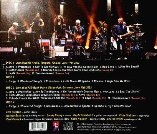 ERIC CLAPTON / TWO ShOWS IN EUROPE 2022 (4CDR)