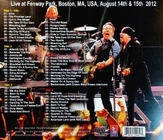 BRUCE SPRINGSTEEN / 2 NIGHT AT FENWAY PARK (6CDR)