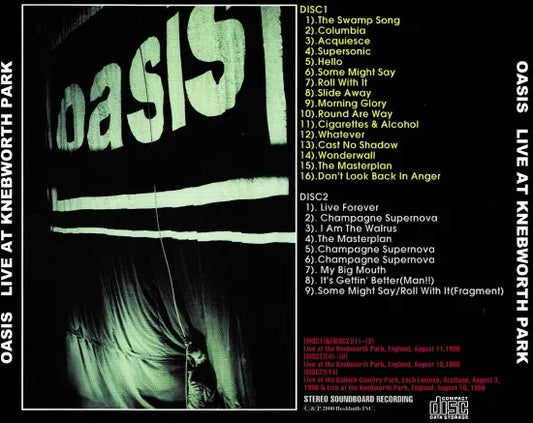 OASIS / LIVE AT THE KNEBWORTH PARK (2CDR)