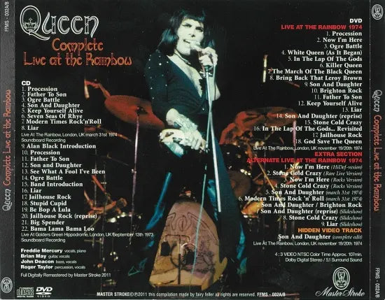 QUEEN / COMPLETE AT THE RAIMBOW (1CDR+1DVDR)