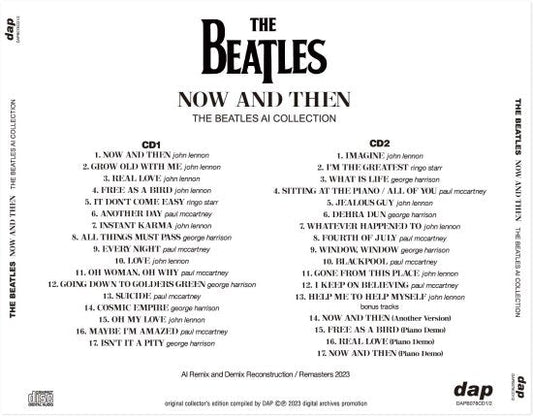 THE BEATLES / NOW AND THEN THE BEATLES AI COLLECTION 2023 (2CD)