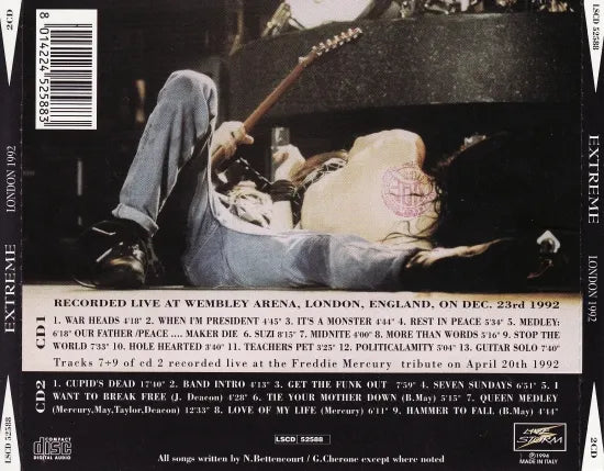 EXTREME / LONDON 1992 (2CDR reprint edition)