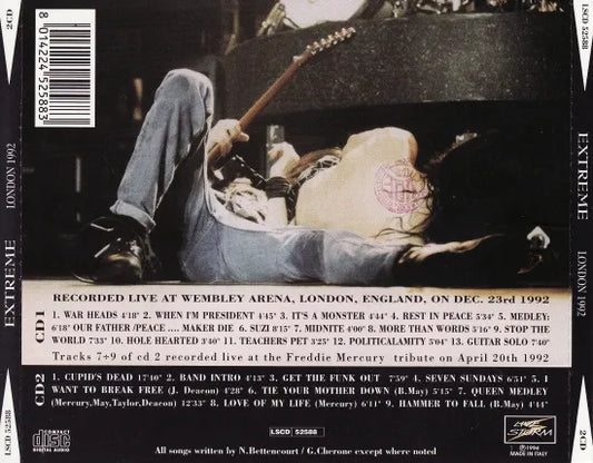 EXTREME / LONDON 1992 (2CDR reprint edition)
