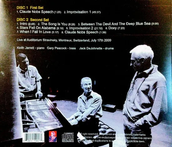 KEITH JARRETT TRIO / Montreux 2000 (2CDR)