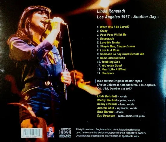Linda Ronstadt / Los Angeles 1977 Another Day (1CDR)