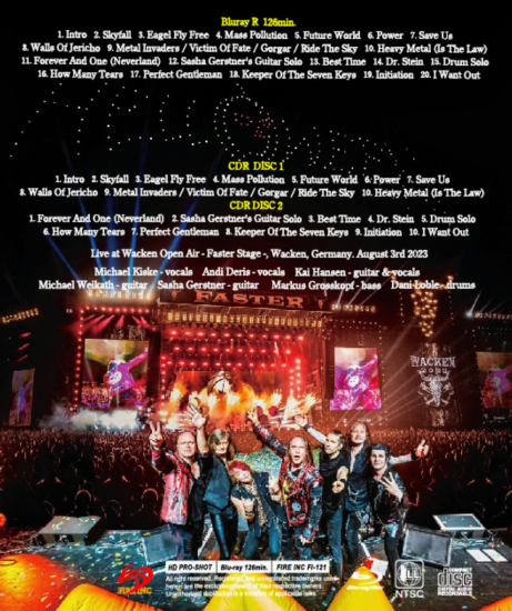 HELLOWEEN / WACKEN 2023 HD Pro-Shot (1BDR + 2CDR)