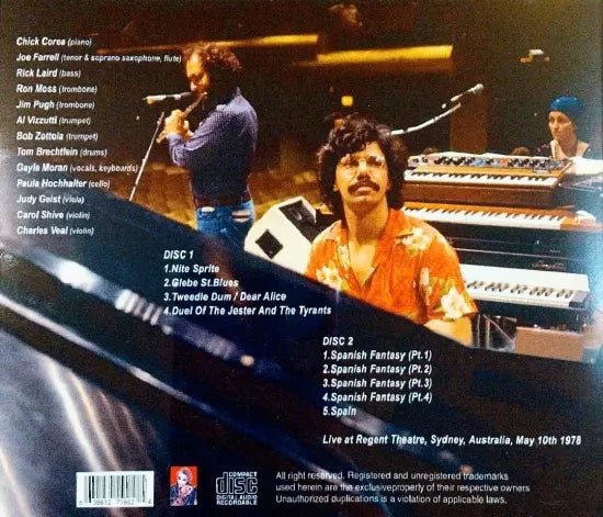 CHICK COREA BAND / Sydney 1978 STEREO SOUNDBOARD (2CDR)