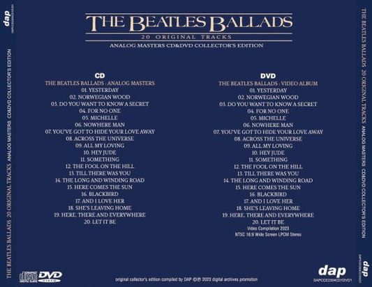 THE BEATLES / THE BEATLES BALLADS 20 ORIGINAL TRACKS ANALOG MASTERS (1CD+1DVD)