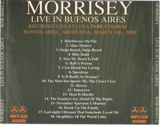 MORRISSEY / LIVE IN BUENOS AIRES (1CDR)