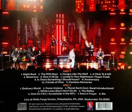 DURAN DURAN / PHILADELPHIA 2023 (2CDR)