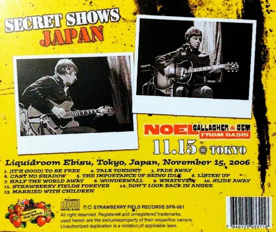 Noel Gallagher & GEM / Unplugged In Tokyo (1CDR)