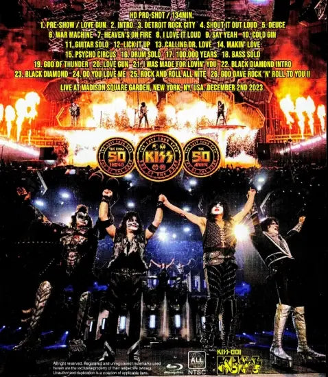 KISS / KISS' FINAL SHOW MADISON SQUARE GARDEN 2023 (1BDR) HD PRO-SHOT