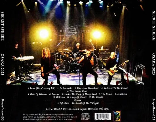 SECRET SPHERE / OSAKA 2023 (1CDR)