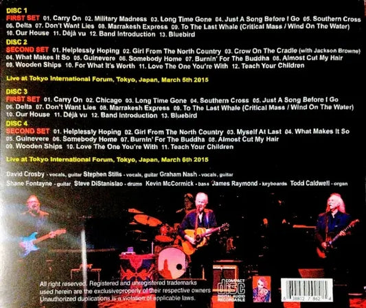 Crosby, Stills & Nash / Tokyo 2 Nights (4CDR)