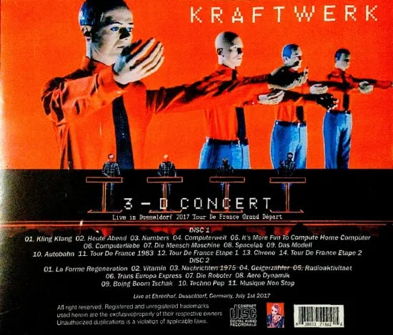 KRAFTWERK / Live in Dusseldorf 2017 Tour De France Grand Départ (2CDR)