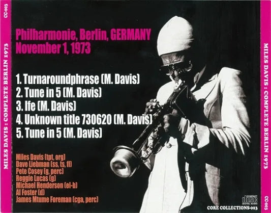 MILES DAVIS / COMPLETE BERLIN 1973 (1CDR)