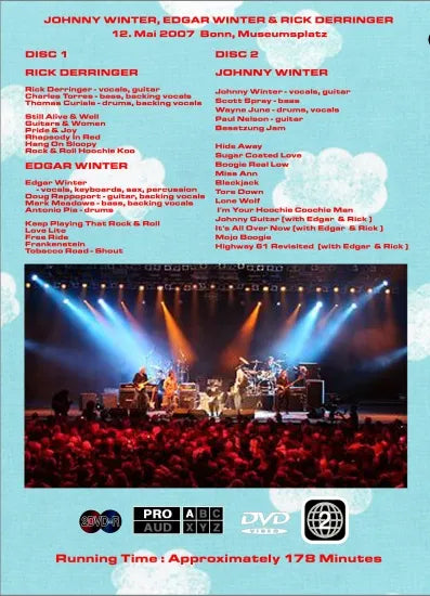 JOHNNY WINTER / ROCKPALAST 2007 (1DVDR)