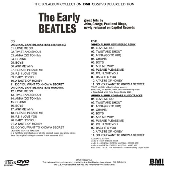 THE BEATLES / THE EARLY BEATLES THE U.S.ALBUM COLLECTION (1CD+1DVD)