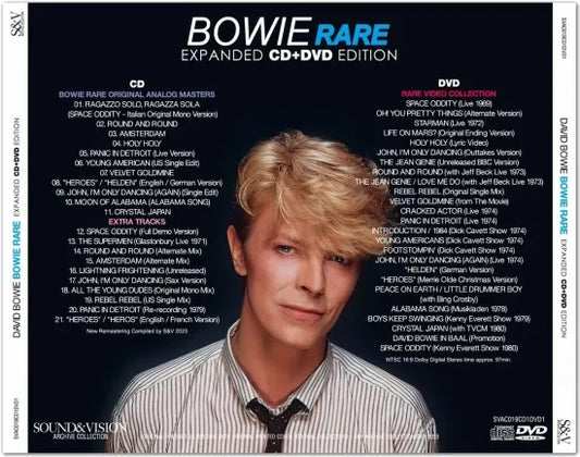 DAVID BOWIE / RARE EXPANDED CD+DVD EDITION (1CD+1DVD)