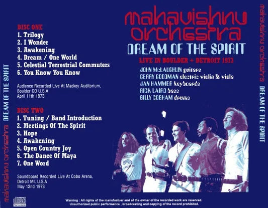MAHAVISHNU ORCHESTRA / DREAM OF THE SPIRIT (2CDR)