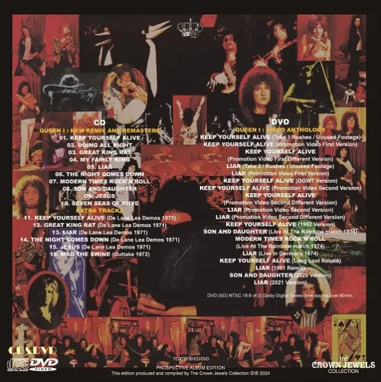 QUEEN / QUEEN PROSPECTIVE ALBUM EDITION (1CD+1DVD)