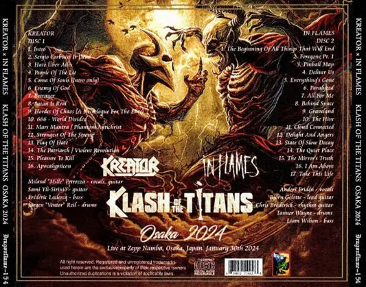 KREATOR × IN FLAMES / KLASH OF THE TITANS OSAKA 2024 (2CDR)