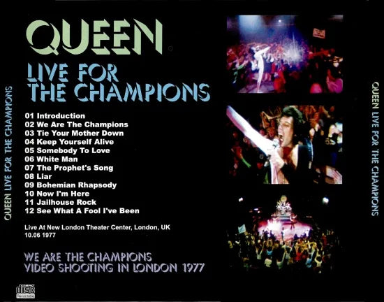 QUEEN / LIVE FOR THE CHAMPIONS (1CDR)
