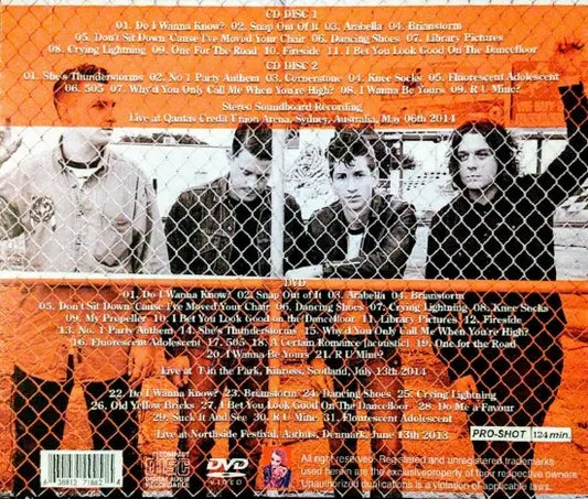 ARCTIC MONKETS / AM TOUR COMPILATION 2014 STEREO SOUNDBOARD (2CDR+1DVDR)