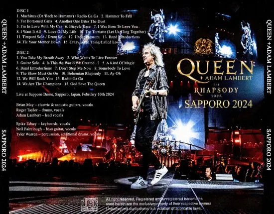 QUEEN +ADAM LAMBERT / SAPPORO 2024 (2CDR)