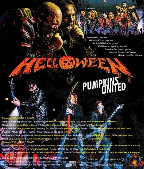 HELLOWEEN / PUMPKINS UNITED LIVE IN TOKYO 2018 (2BDR+2DVDR)