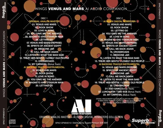 PAUL McCARTNEY&WINGS / VENUS AND MARS AI AUDIO COMPANION (2CD)