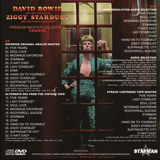 DAVID BOWIE / ZIGGY STARDUST PREMIUM MASTER COLLECTION (1CD+1DVD)