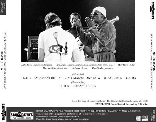 MILES DAVIS / CONCIERTO EN DEN HAAG 1982 2024 VERSIÓN ACTUALIZADA (1CDR)