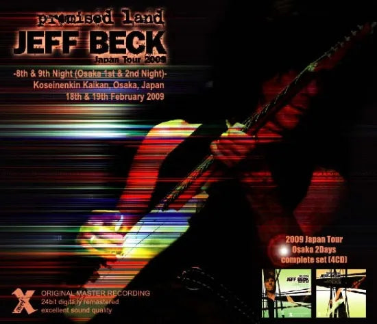 Jeff Beck / promised land “2009 Japan tour” 8th & 9th night Osaka 2 days complete (4CDR)