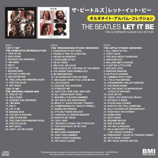 THE BEATLES / LET IT BE THE ALTERNATE ALBUM COLLECTION (3CD)