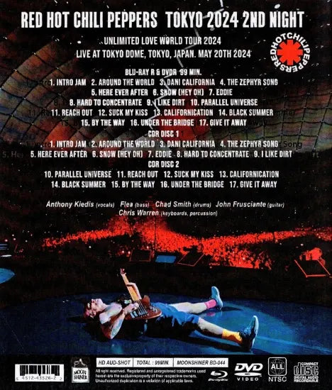 RED HOT CHILI PEPPERS / TOKIO 2024 2.ª NOCHE (1 HABITACIÓN + 1 DVD + 2 CD)