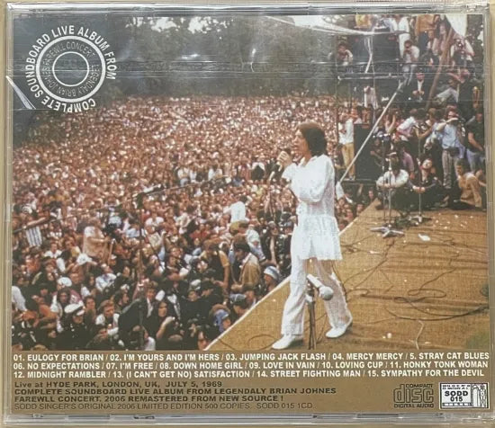 THE ROLLING STONES / IN THE PARK 1969 (1CD)