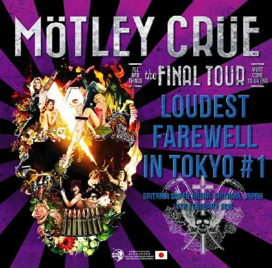 Motley Crue / Loudest Farewell in Tokyo #1 Live in Japan 2015 (2CDR)