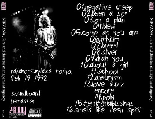 Nirvana / Fire And Disaster Management Agency (1CDR)