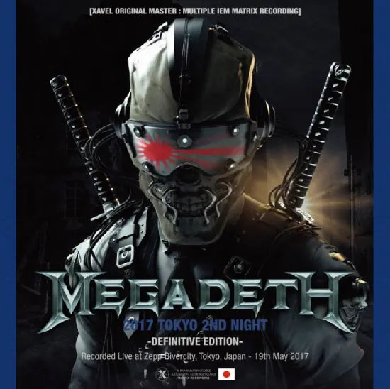 MEGADETH / " 2017 Tokyo 2nd Night Definitive Edition" (2CDR)
