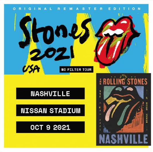 The Rolling Stones / Gira No Filter de EE. UU. 2021 en vivo en Nashville, edición remasterizada original (2 CD)