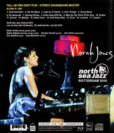 NORAH JONES / FESTIVAL DE JAZZ DEL MAR DEL NORTE 2010 HD PRO SHOT (1BDR y 1CDR adicional)