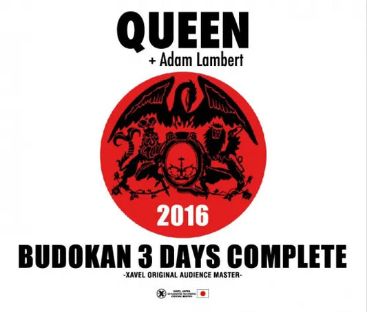 Queen + Adam Lambert / Budokan 2016 3 días completo XAVEL Original Audience Master (6CDR)