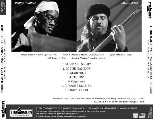 THIRD RAIL CON JAMES BLOOD ULMER / FESTIVAL DE JAZZ DEL MAR DEL NORTE 1997 CAJA DE SONIDO (1 CD)