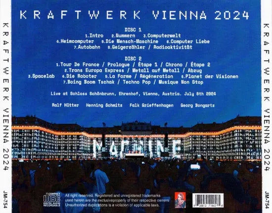 KRAFTWERK / VIENNA 2024 (2CDR)