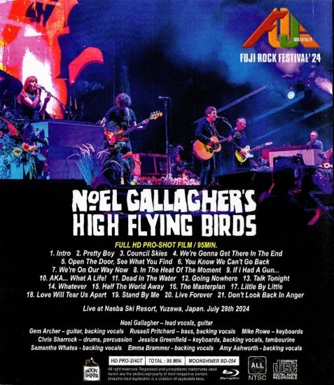 Pájaros voladores de Noel Gallagher / Festival de Rock Fuji 2024 HD Pro Shot (1 habitación)