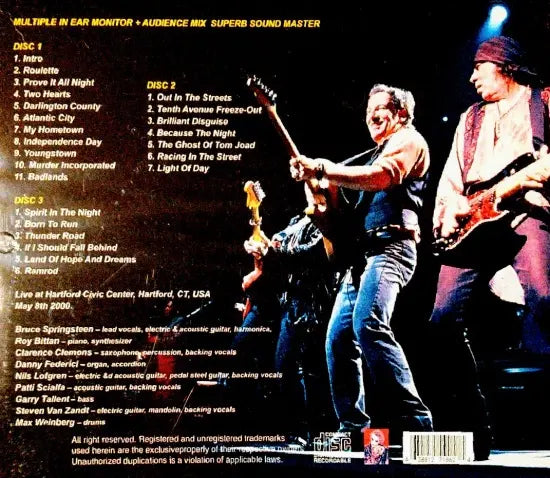 Bruce Springsteen e la E Street Band / Hartford 2000 (3CDR)